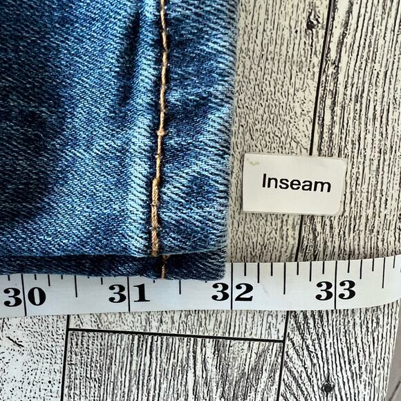 Levi's 514 Jeans Men’s Size 29x32* Slim Straight Fit Feathering Distressed Blue - Picture 12 of 13